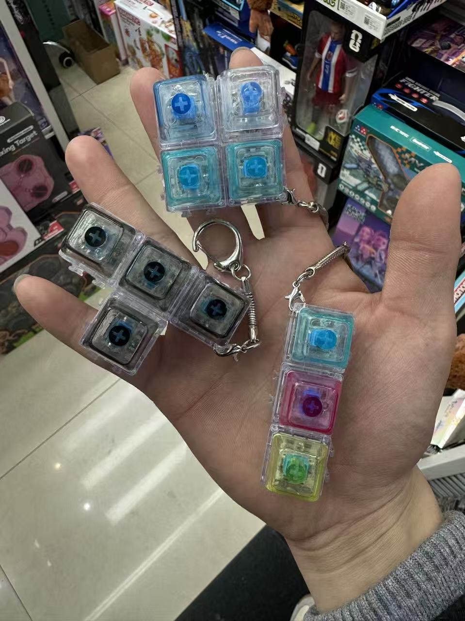 网红解压键盘按键 任意DIY拼接锻炼动手能力