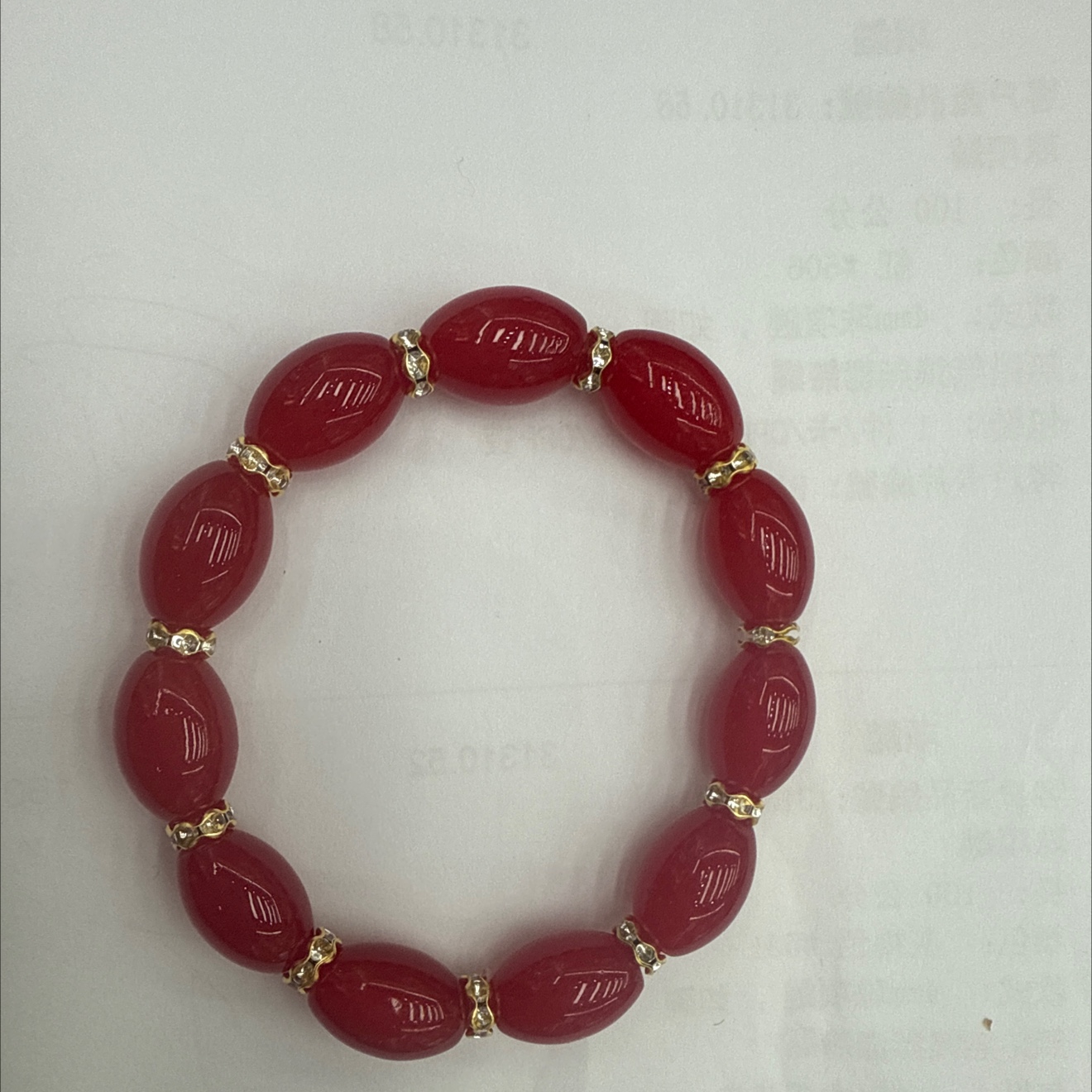 琉璃珠手链简约时尚女款轻奢饰品日常佩戴白底实物图