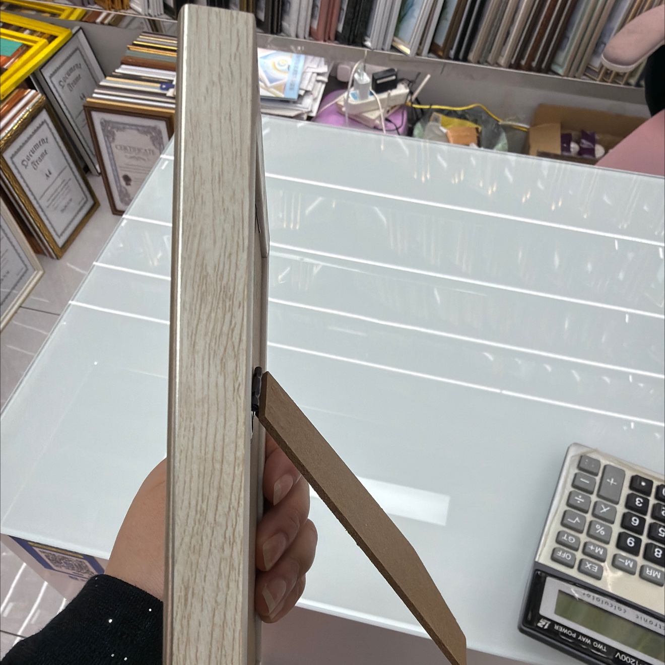 铝合金相框木制10cm相框摆台画框1-2元简约装饰详情图3
