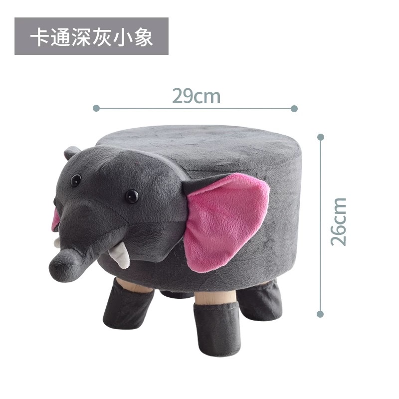 Animal stool, children's cartoon-shaped seat cushion, soft cushion, portable stool, foldable stool details Picture