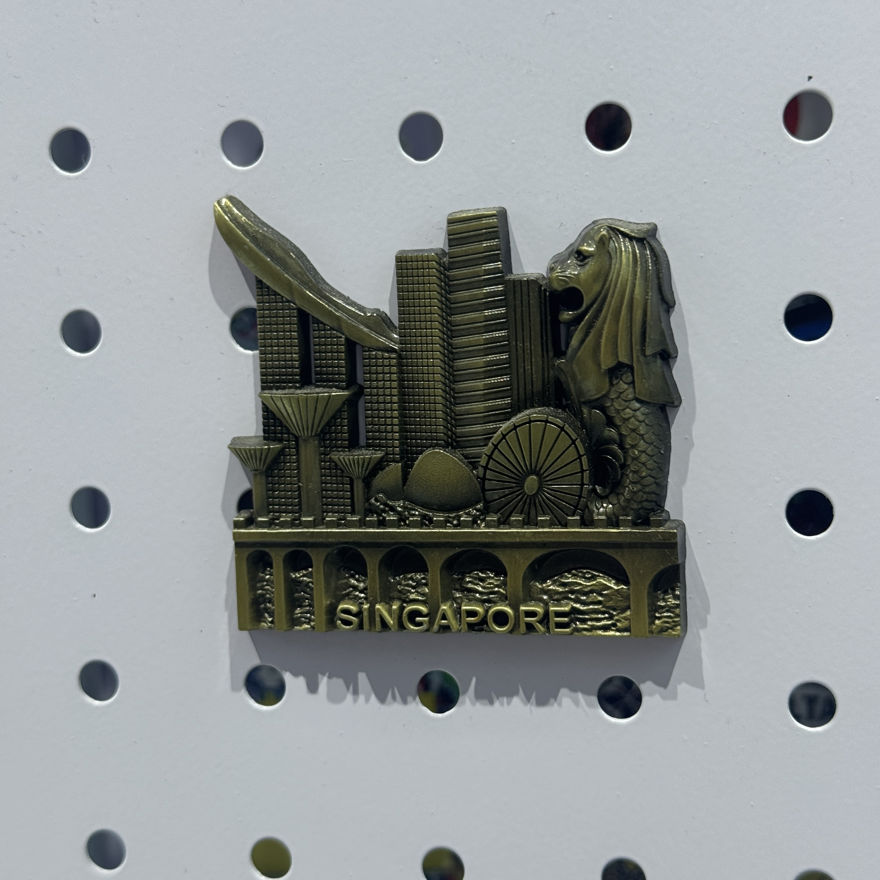 Zinc alloy fridge magnets, Singapore travel souvenirs, home decoration custom fridge magnets details Picture