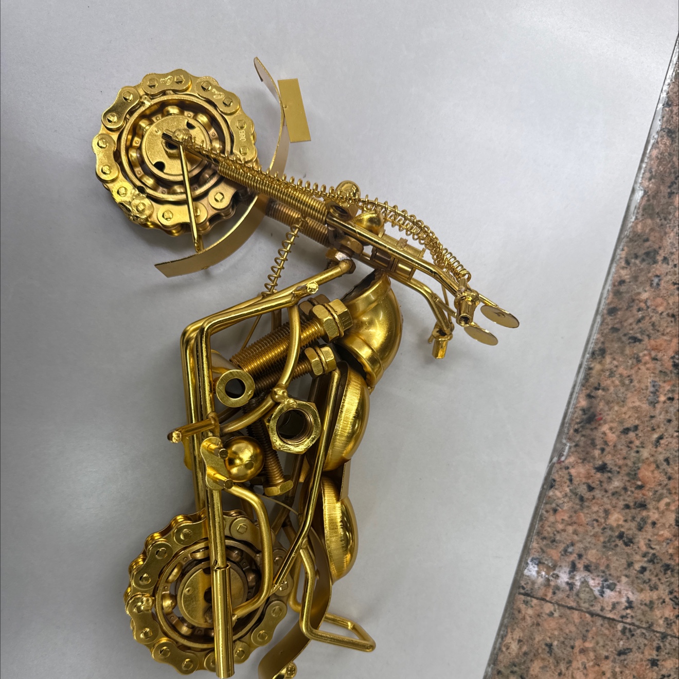 1028金色 摩托摆件产品图