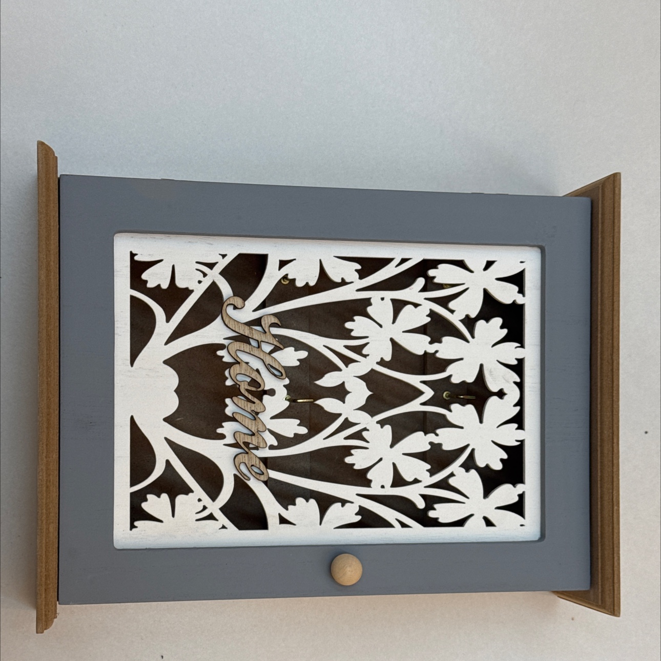 木质钥匙收纳首饰收纳盒创意家居装饰品木制品详情图1