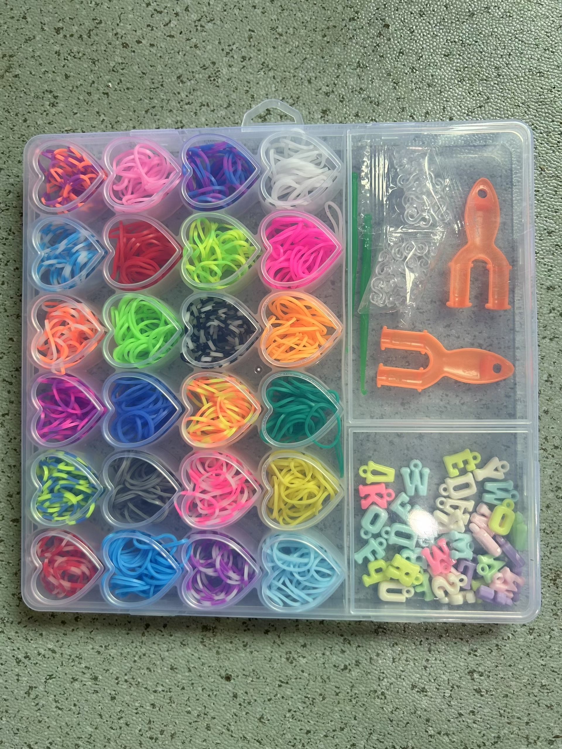 26/28/29格DIY皮筋+串珠，儿童益智玩具动手动脑创意编织，外贸电商热销详情图6