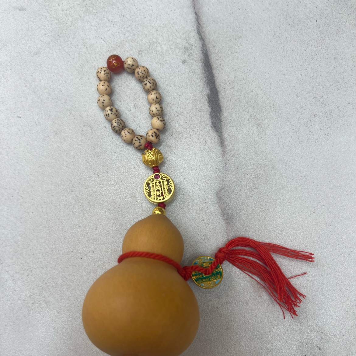 星月菩提珠葫芦挂件，钥匙扣，手捏。