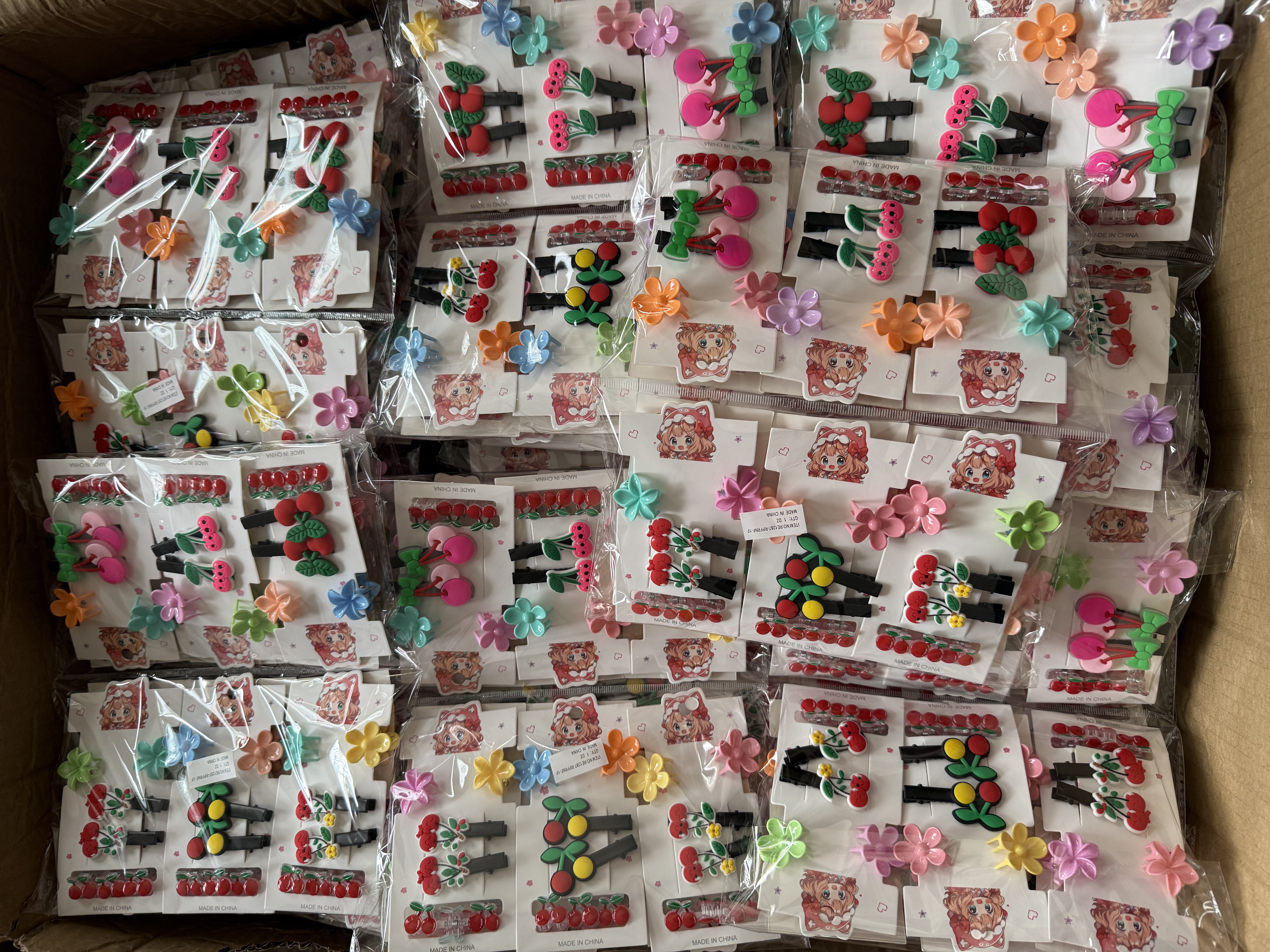 亚克力儿童发夹一次性皮筋头饰儿童发饰亚克力儿童发夹一次性皮筋