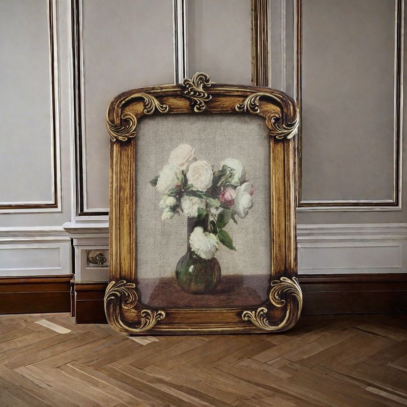 树脂欧式复古法式装饰摆件摆台相框手工客厅卧室床头沙发专用挂画 