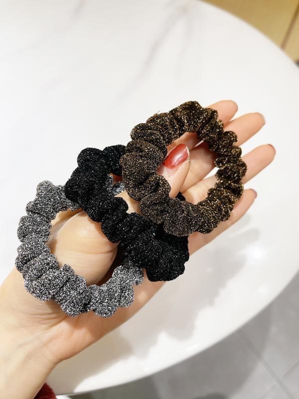 Large intestine hair band, Korean hair tie, women's fashionable hair band, colorful hair accessory detail image 6