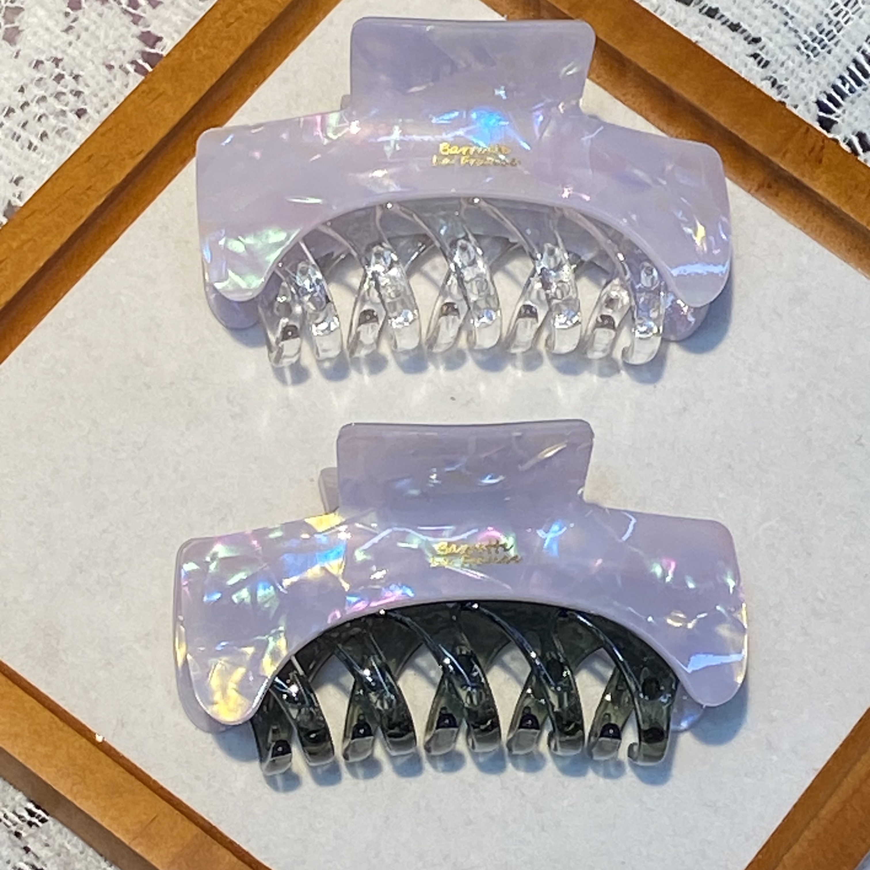2026 Best-selling hair clips, hairpin grab clips, fashionable Korean style, trendy new L-style acetate large grab clip hair accessory detail image 6