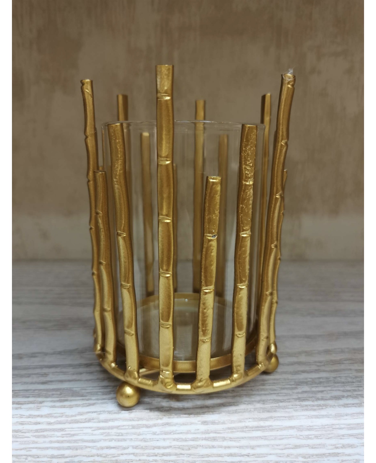 小号金色纹路烛台创意烛台工艺品摆件家居装饰