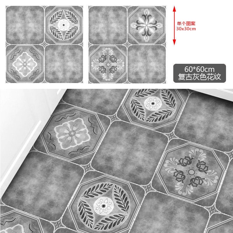 Thickened self-adhesive decorative wall and floor stickers for the kitchen, retro American-style stickers for the renovation of the living room and balcony detail image 5