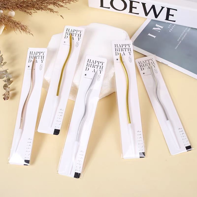 工艺蜡烛 生日蜡烛金色蜡烛 气氛蜡烛 蛋糕蜡烛