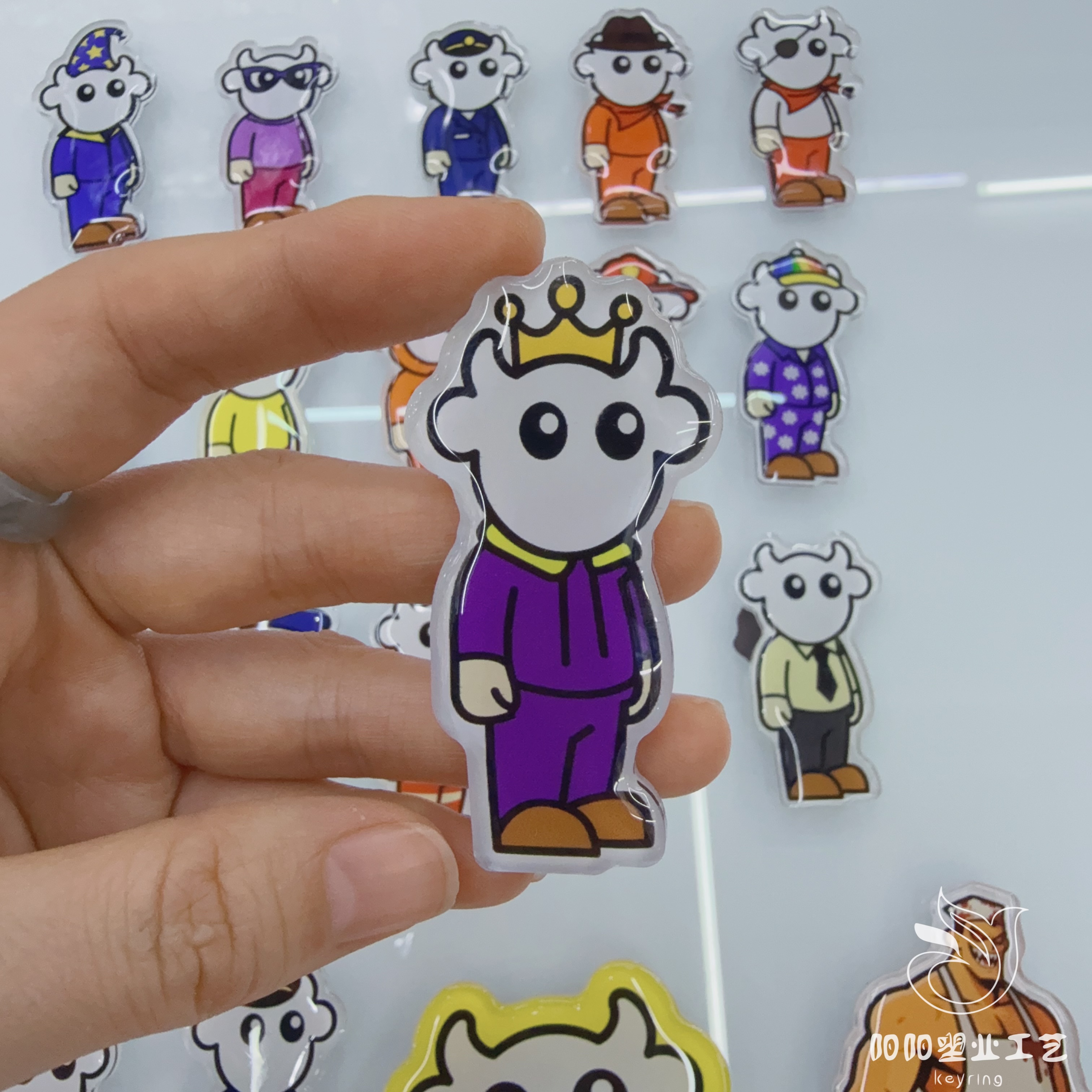 Pegatinas de refrigerador de acrílico personalizadas ciudad creativa anime pegatinas magnéticas de succión de dibujos animados acrílico magnético suave wenchuang personalizable copa mundial oficial taniko Application Scenario