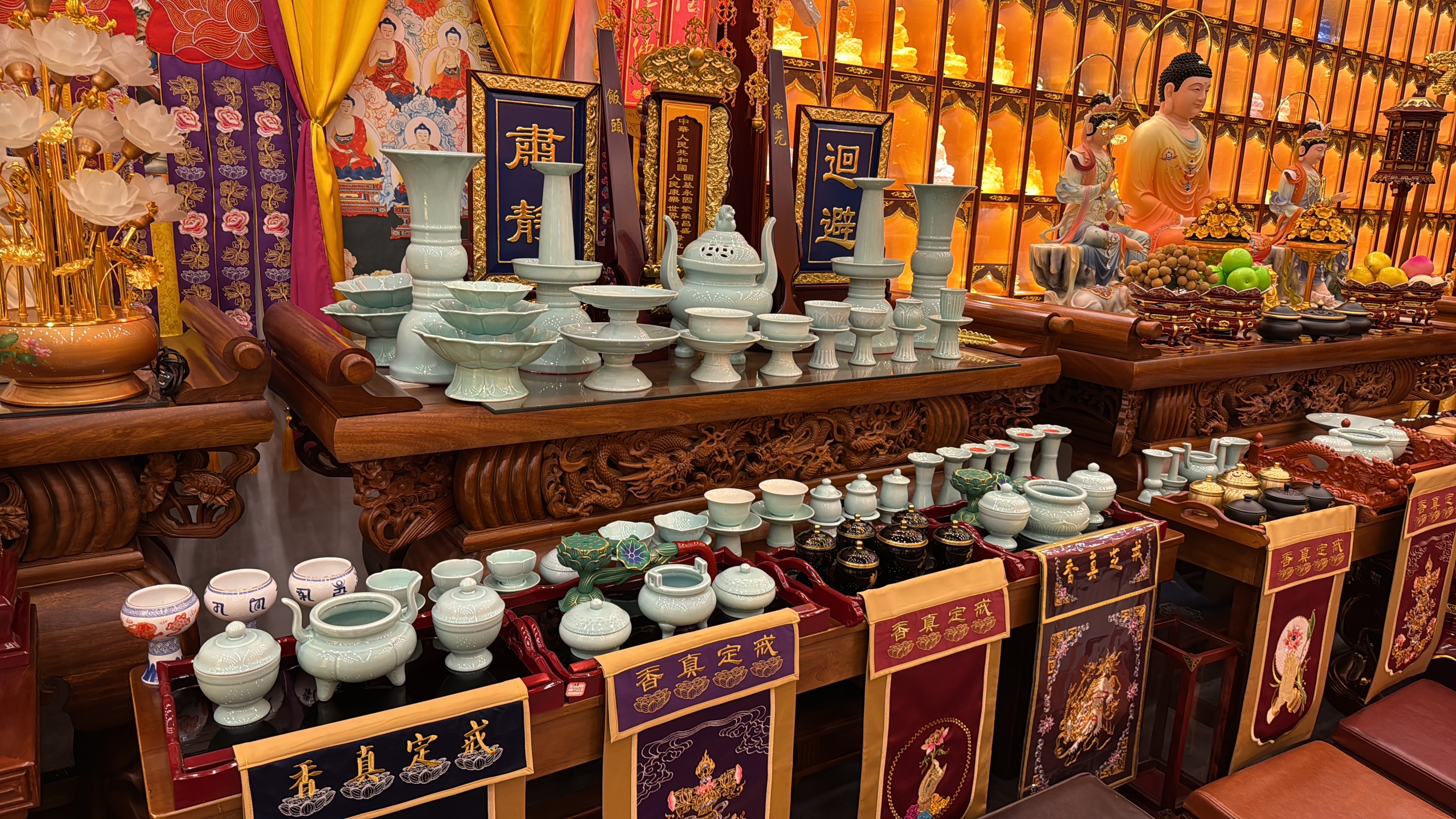 陶瓷佛像大佛像佛教文物妈祖神像佛牌家居摆件供奉装饰工艺品详情图6