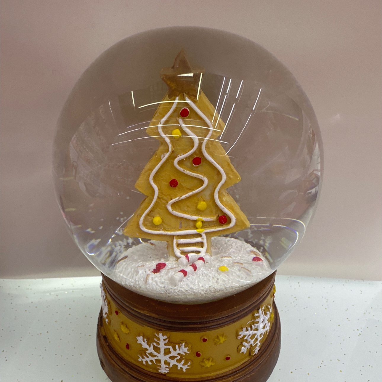 圣诞饼干水晶球树脂工艺品摆件