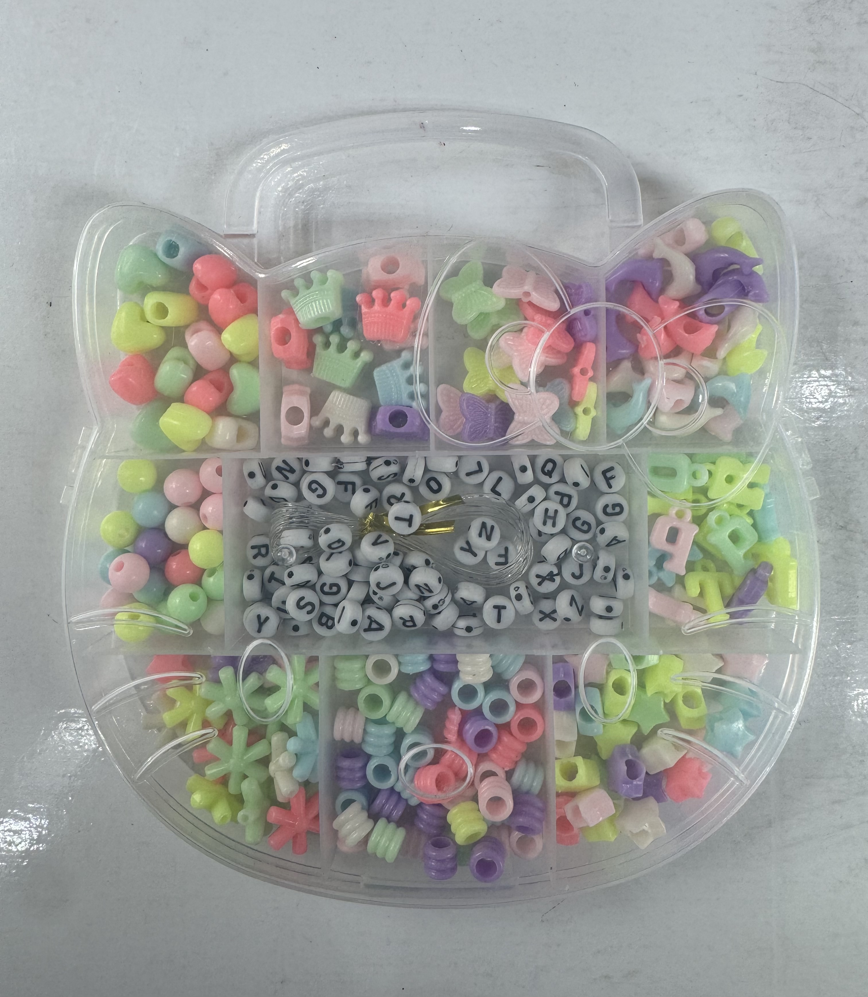 卡通盒串珠+字母/儿童益智玩具动手动脑创意编织，可爱，时尚，益智类玩具/跨境电商细节图