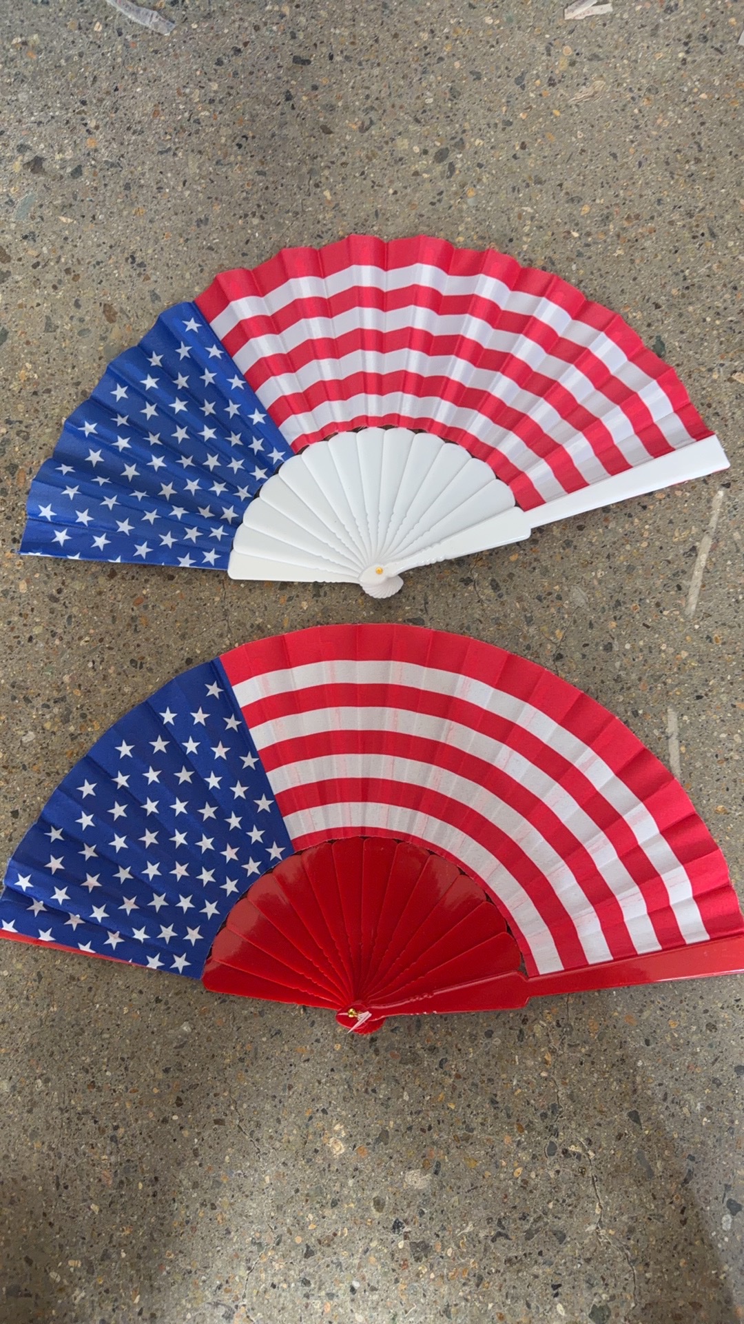 美国国旗，客户定制，扇面订制客户logo，扇骨平板，扇面涤纶布
