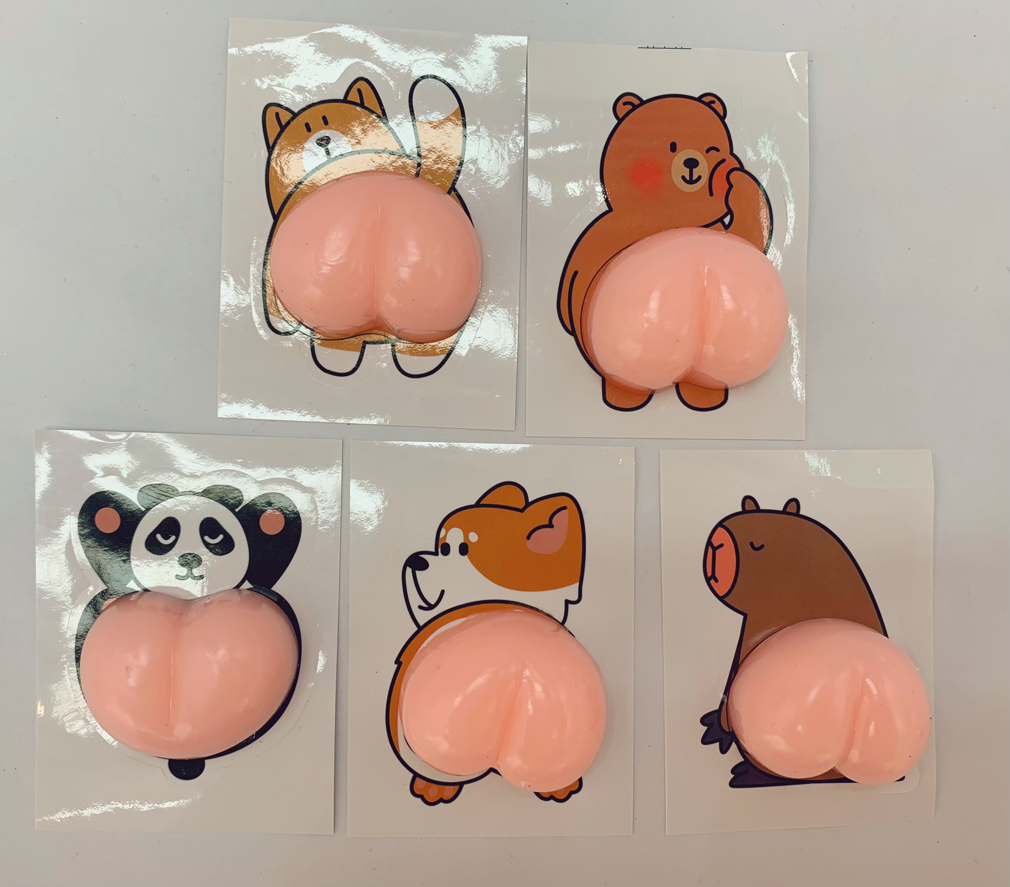 TPR解压肚皮贴捏捏小玩具解压玩具