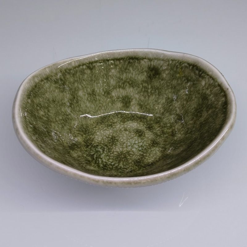 绿色釉面可爱密胺碗陶瓷碗不锈钢碗餐具