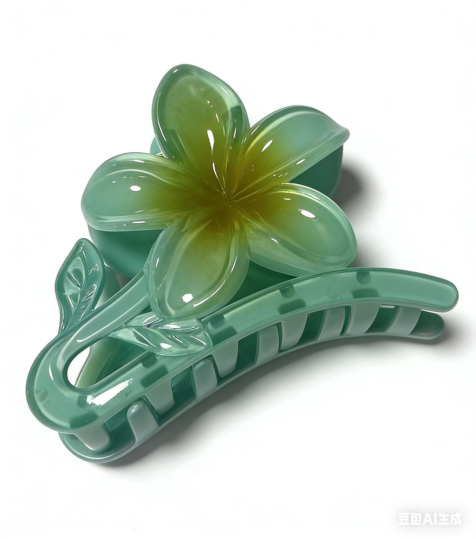 新款鸡蛋花发夹抓夹发饰可爱发卡卡通造型防滑固定发夹发饰发卡详情图4