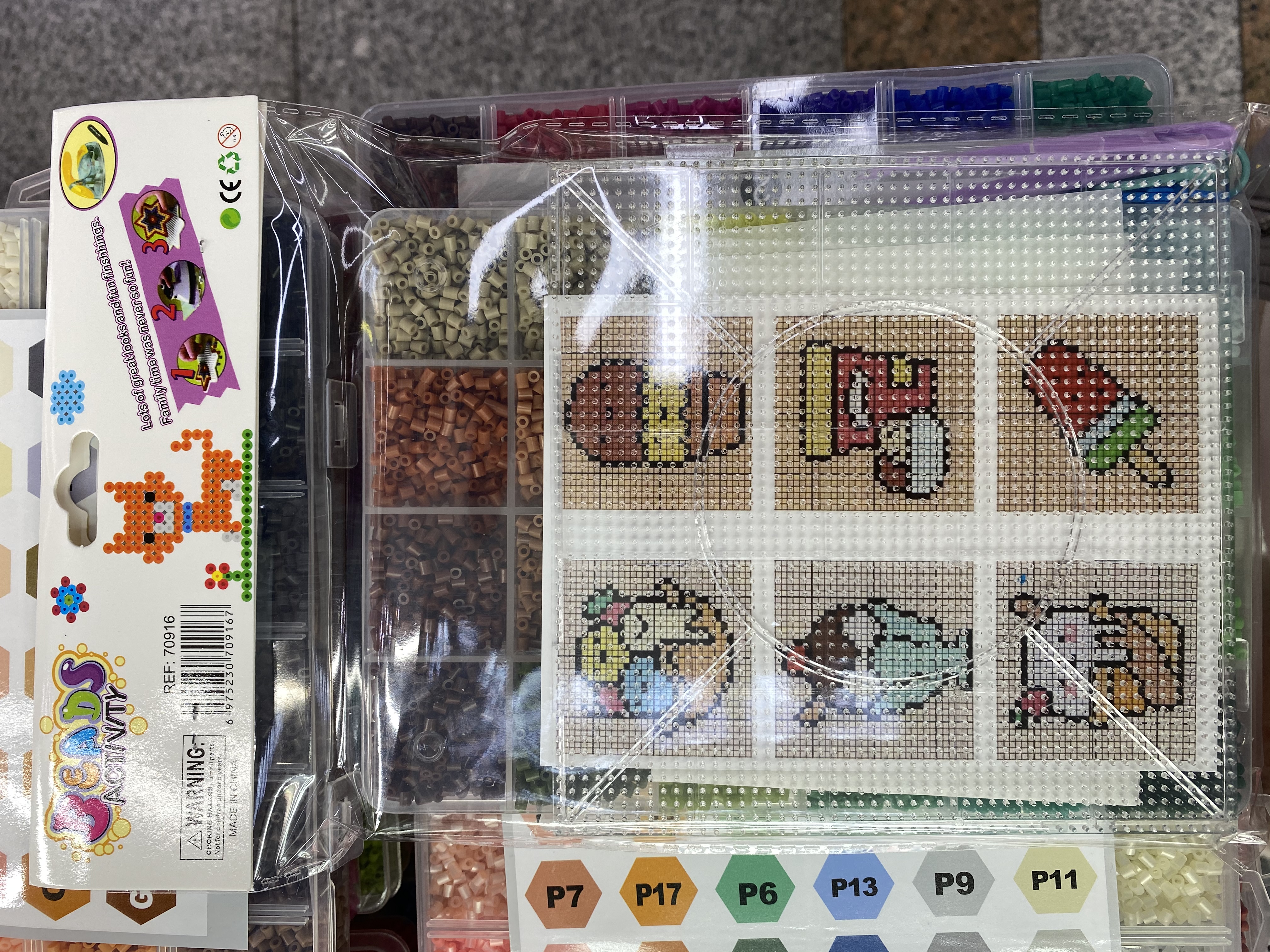 拼豆套装24色➕工具拼豆板 玩具益智玩具 益智玩具拼豆