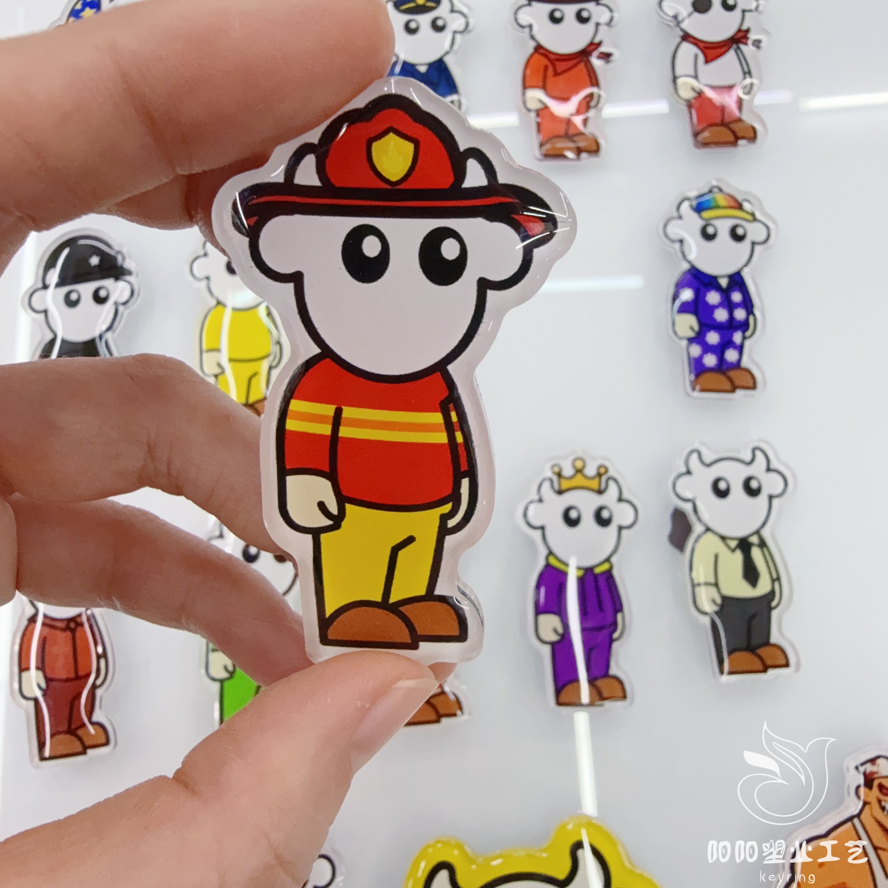 亚克力冰箱贴定制创意城市动漫磁吸贴卡通亚克力软磁文创可定制世界杯官谷谷子