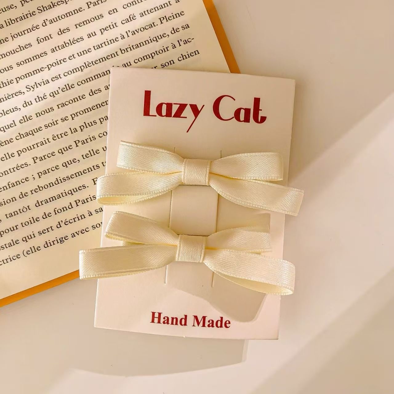 Retro bow duckbill clips, double clips, ponytail clips, hair clips, hair accessories, hair clips Specification image