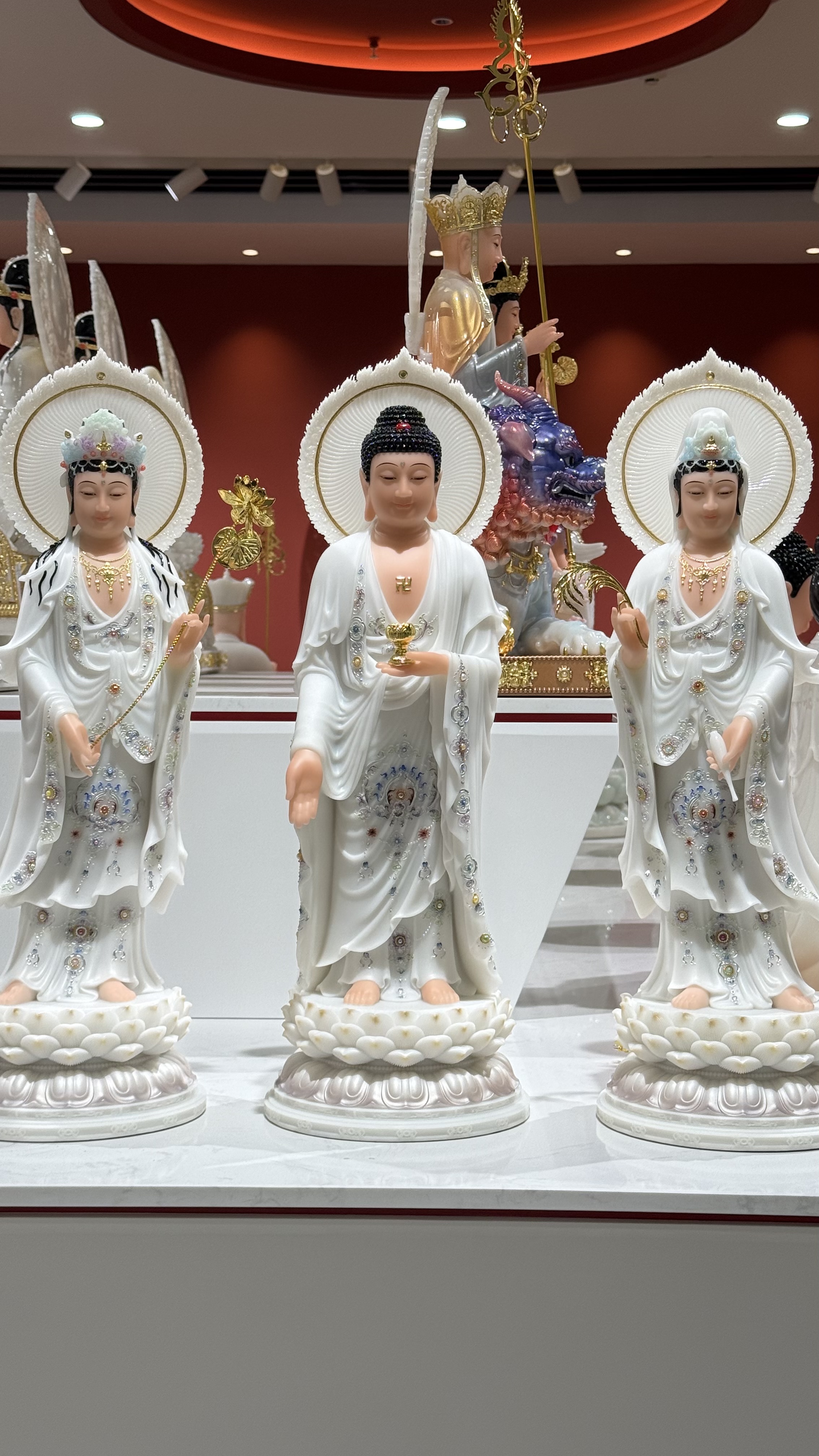 中高端汉白玉 木雕 树脂 陶瓷 工艺品佛像，高端供具供品详情图20
