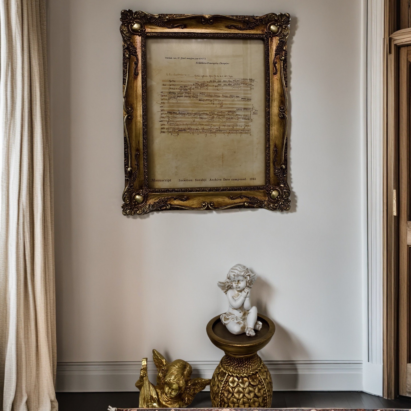 批发复古画框客厅沙发挂画轻奢卧室专用高级玄关摆件相框防水装饰 