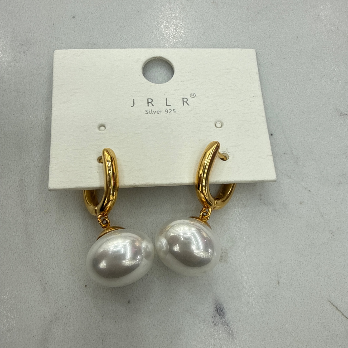 韩版时尚珍珠搭配金属制作工艺精美别致大方百搭耳环饰耳扣装饰简约 full figure