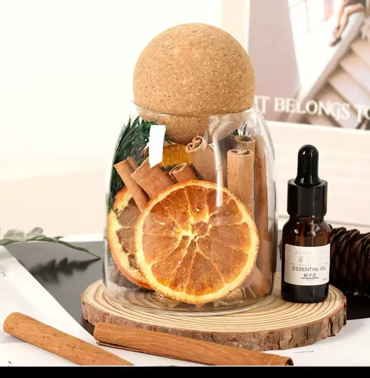 香薰伴手礼香薰片香氛蜡烛礼盒装清香自然送礼佳品