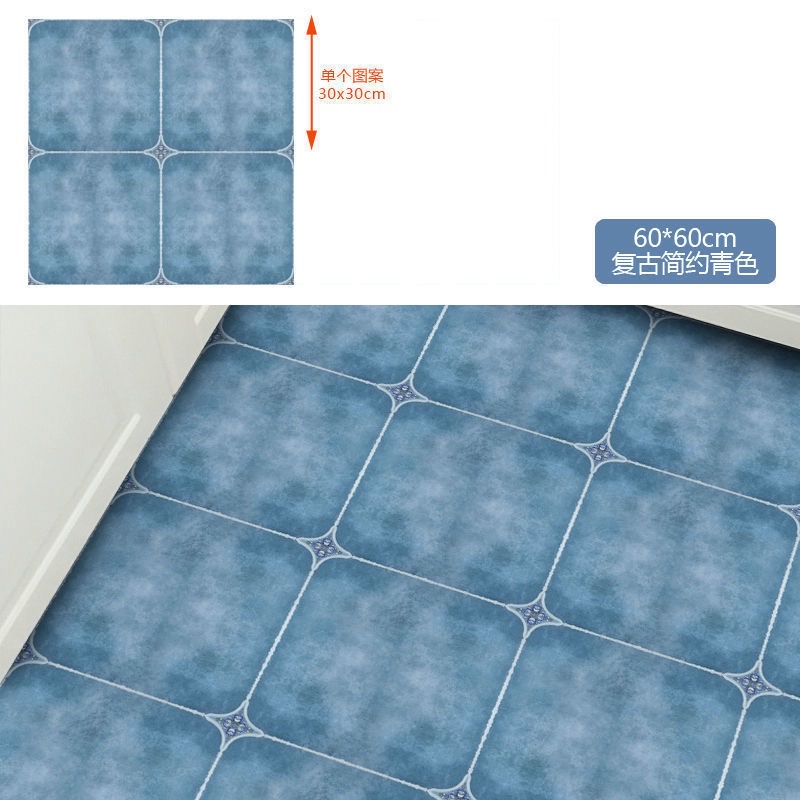 Thickened self-adhesive decorative wall and floor stickers for the kitchen, retro American-style stickers for the renovation of the living room and balcony detail image 14