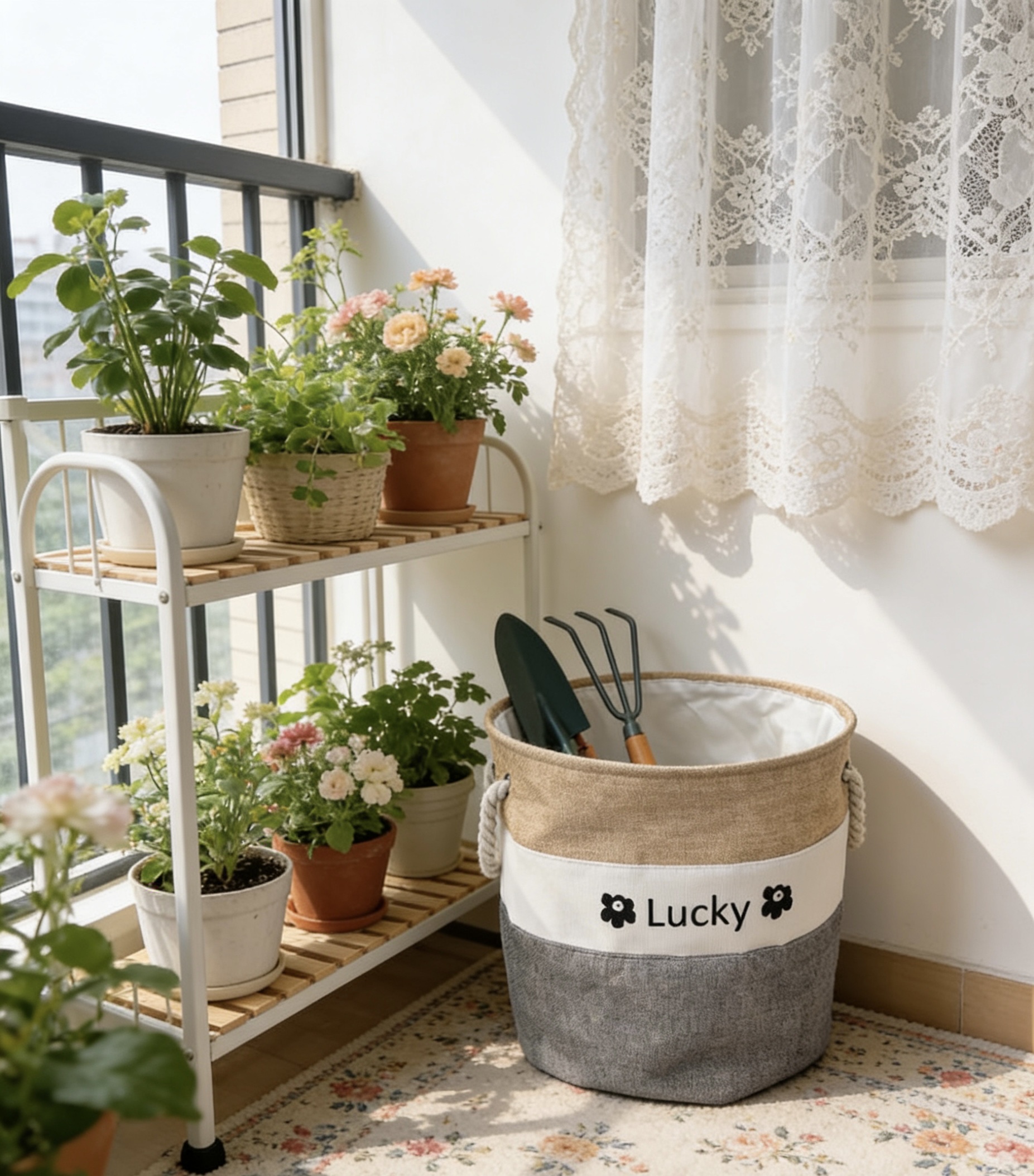 收纳篮多层塑料家用厨房卫生间阳台整理篮可叠放防滑沥水脏衣娄详情图5