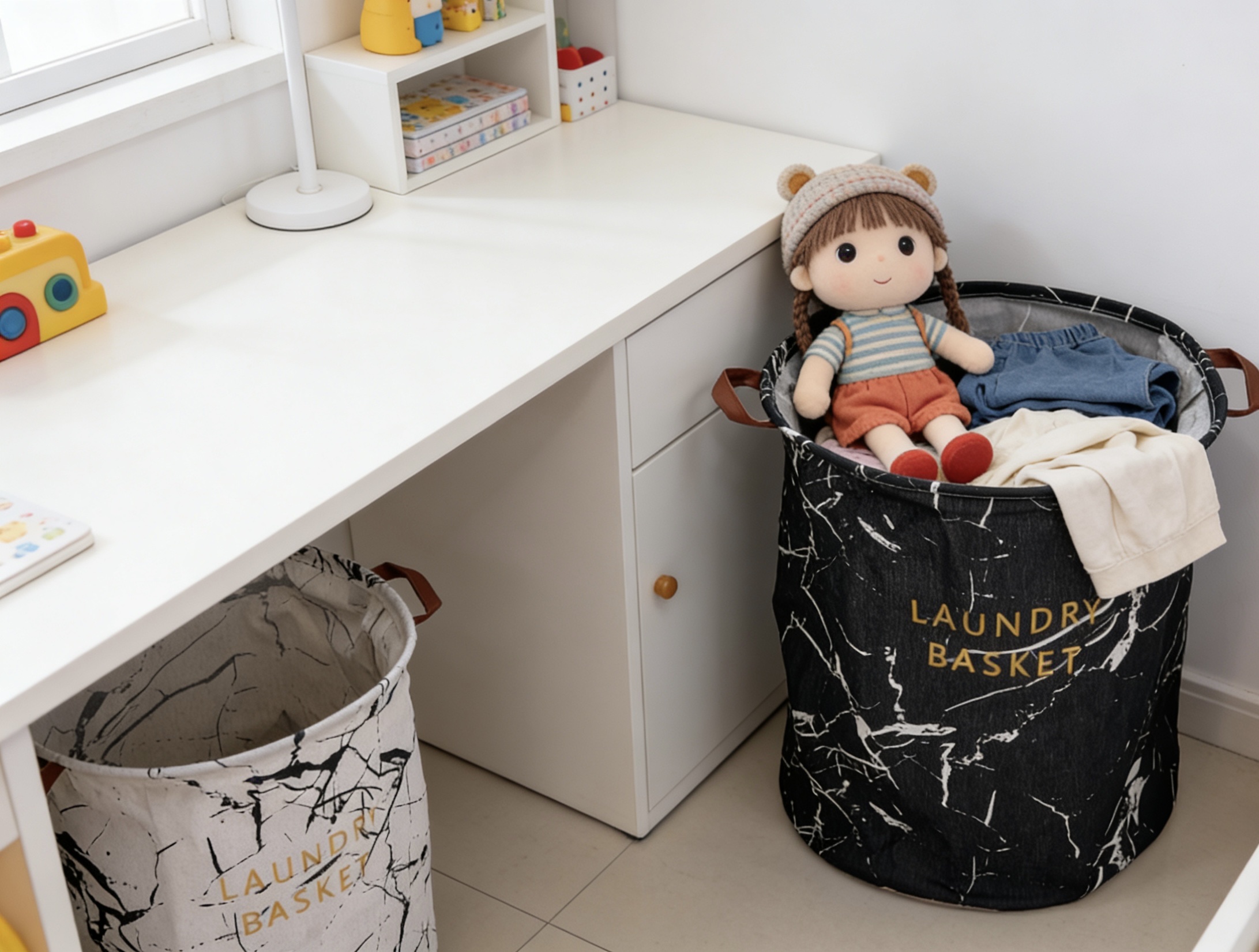 Large-capacity, thickened waterproof household kitchen and bathroom storage bucket with multi-layer classification detail image 3