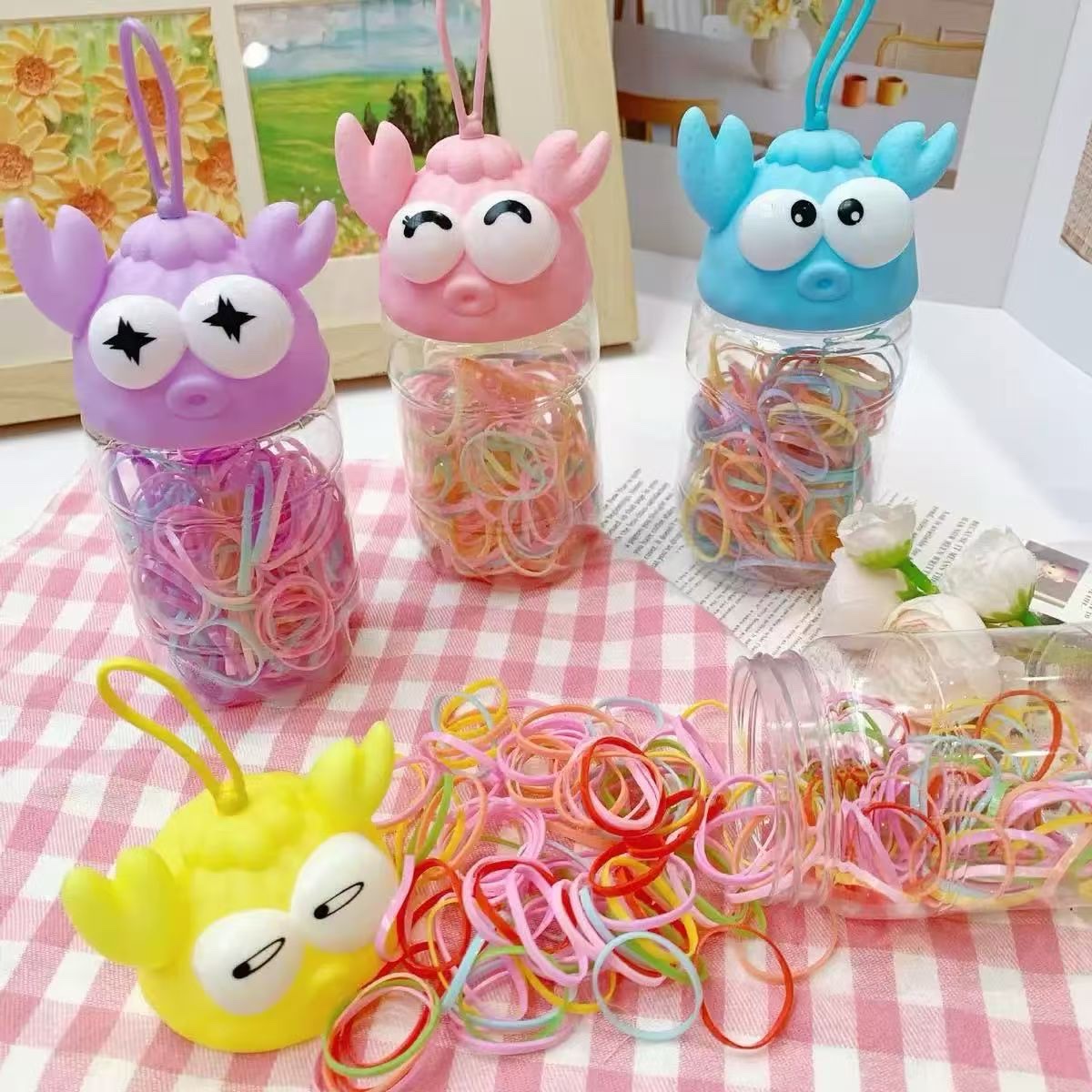Children's rubber bands, disposable rubber bands, broken hair rubber bands, cute headwear, disposable rubber bands, rubber bands, disposable rubber bands Item Picture