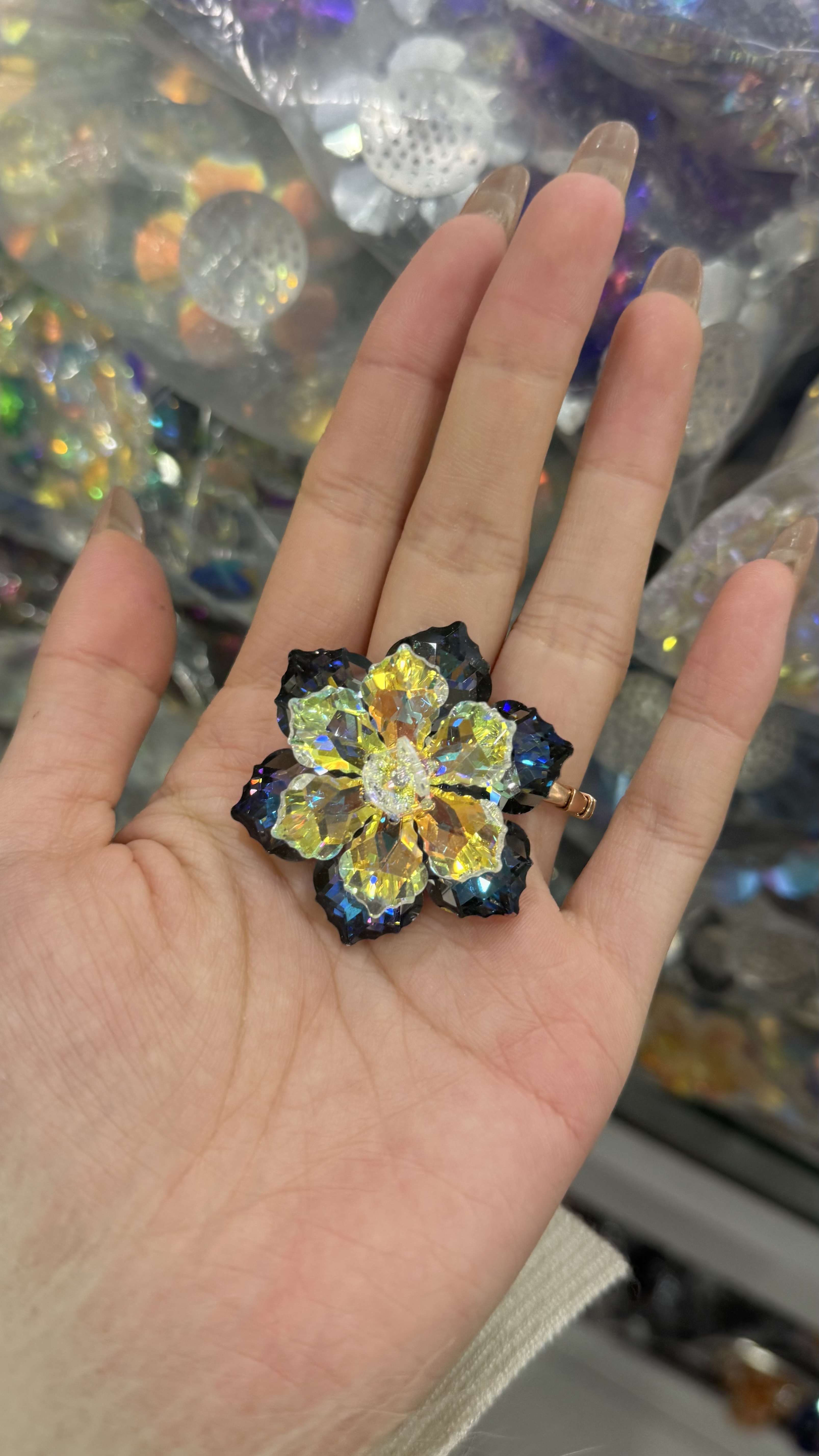 仿古琉璃珠玛瑙水晶散珠批发 琉璃花玻璃花手工编花产品图