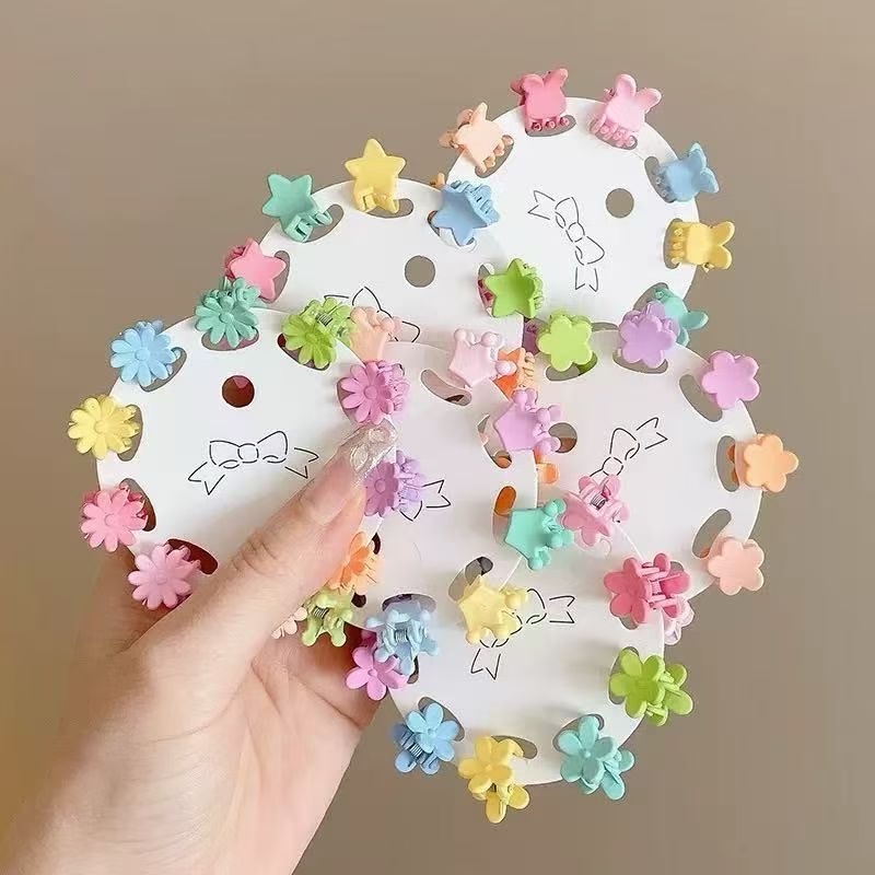 Children's hair clips, small claw clips, dopamine claw clips, children's hair clips details Picture