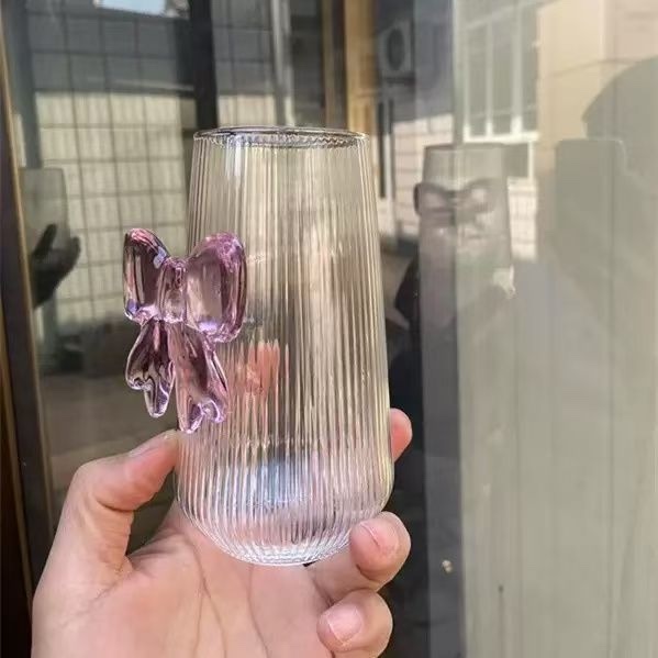 热转印陶瓷杯8OZ 保温陶瓷杯 热转印定制杯 玻璃杯 蝴蝶结杯 zakka 厂家直发 精品玻璃杯 网红杯 彩色玻璃杯