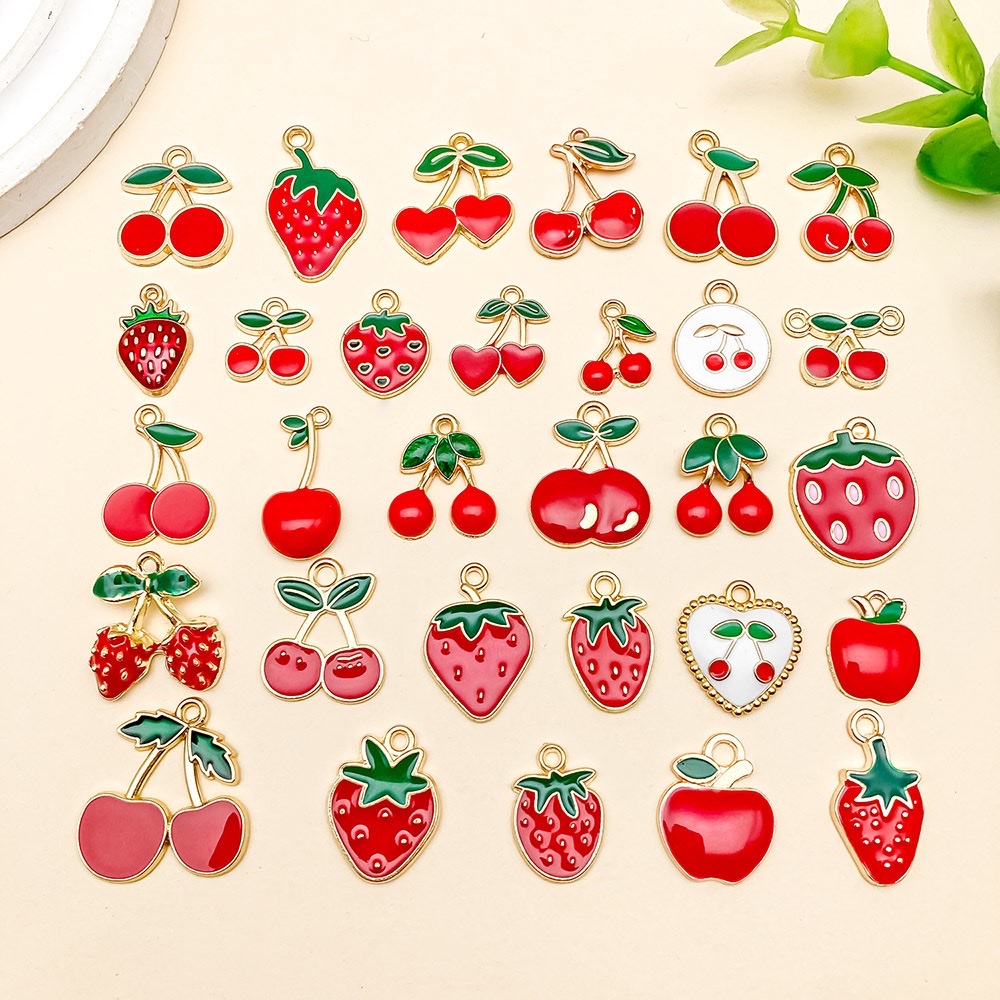 diy jewelry accessories, fruit simulation alloy pendants, cartoon illuminated football keychains, plush figurines, creative small items, gifts