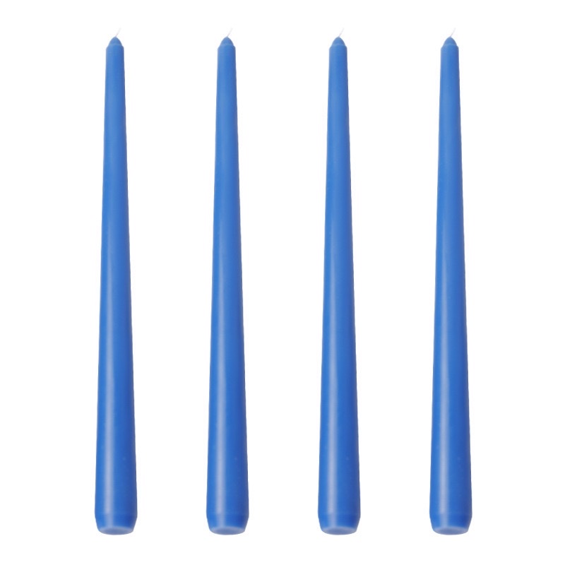Wholesale four-piece 30CM branch-shaped wedding banquet European Morandi colorful long-pole candles, romantic, odorless and smokeless detail image 6