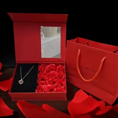 12 soap flower jewelry gift box, Valentine's Day and Mother's Day gift box 12 soap flower jewelry gift box, Valentine's Day and Mother's Day gift box