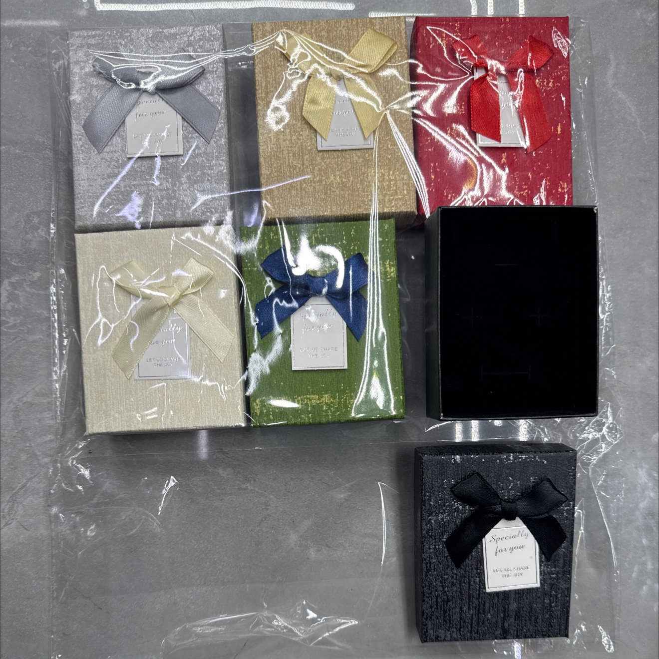 7*9套装五颜六色首饰盒细节图