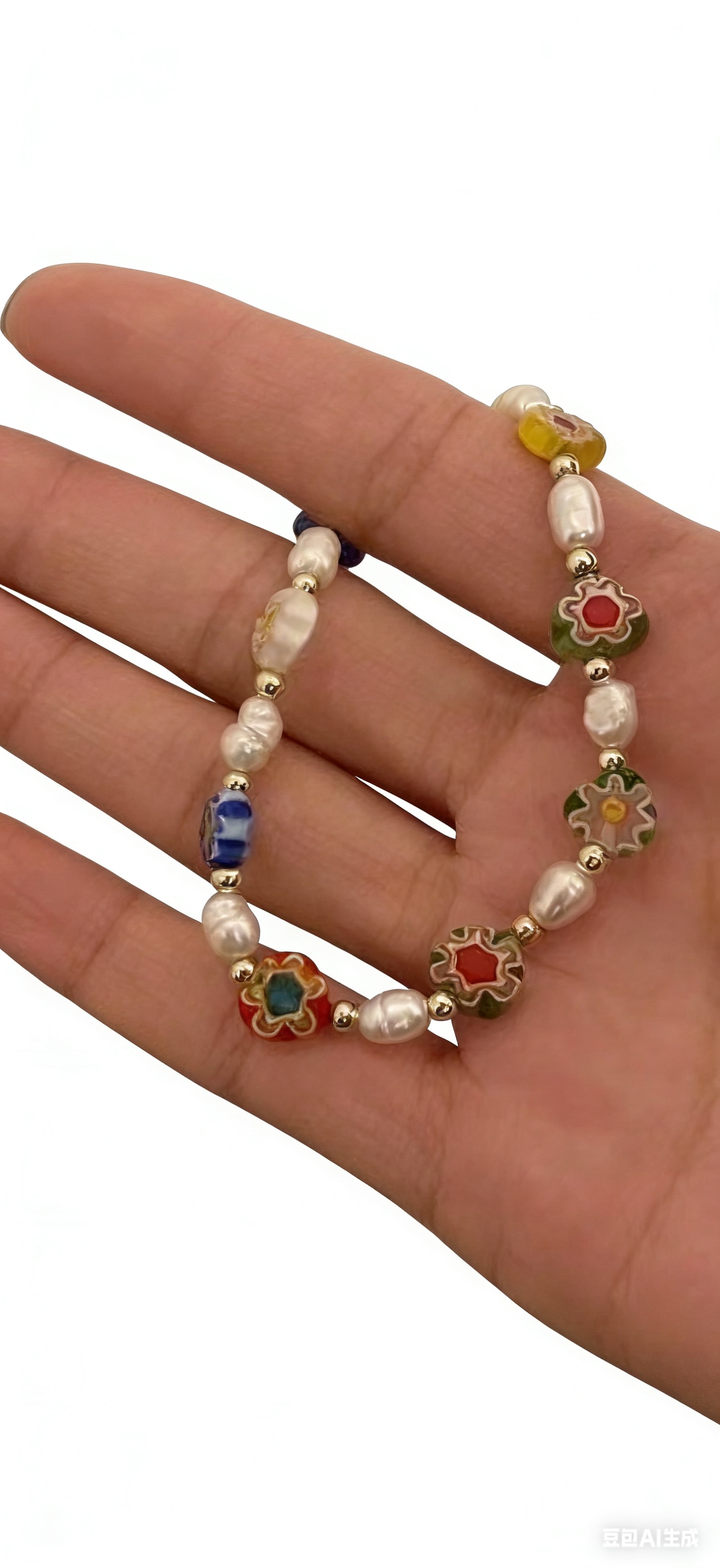 春日彩色花朵时尚潮流气质个性百搭网红热销爆款手饰 新晨058手链手串细节图