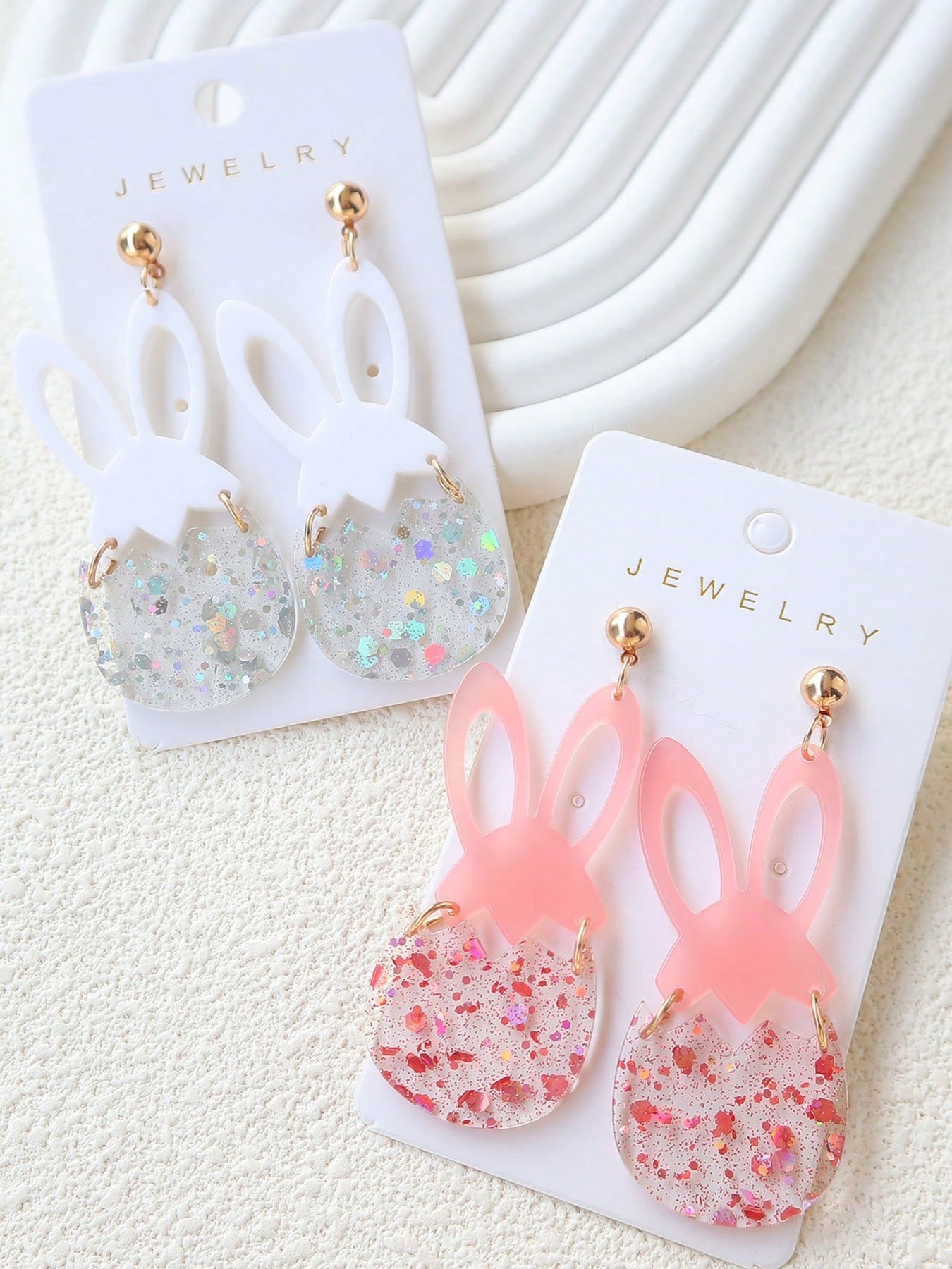 亚克力耳环 复活节耳钉饰品