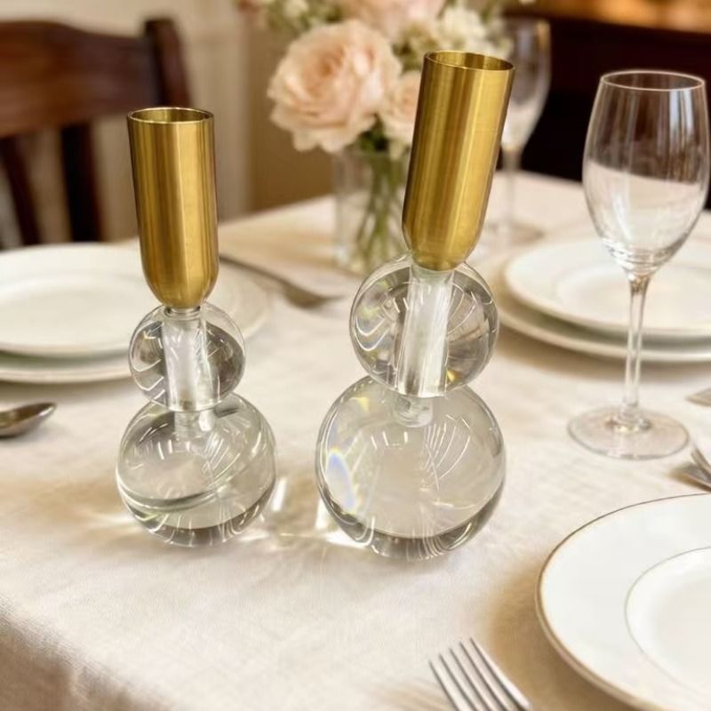 European-style decorative soft furnishings, wedding handicrafts, candlesticks, home accessories, candlesticks, candlestick handicrafts
