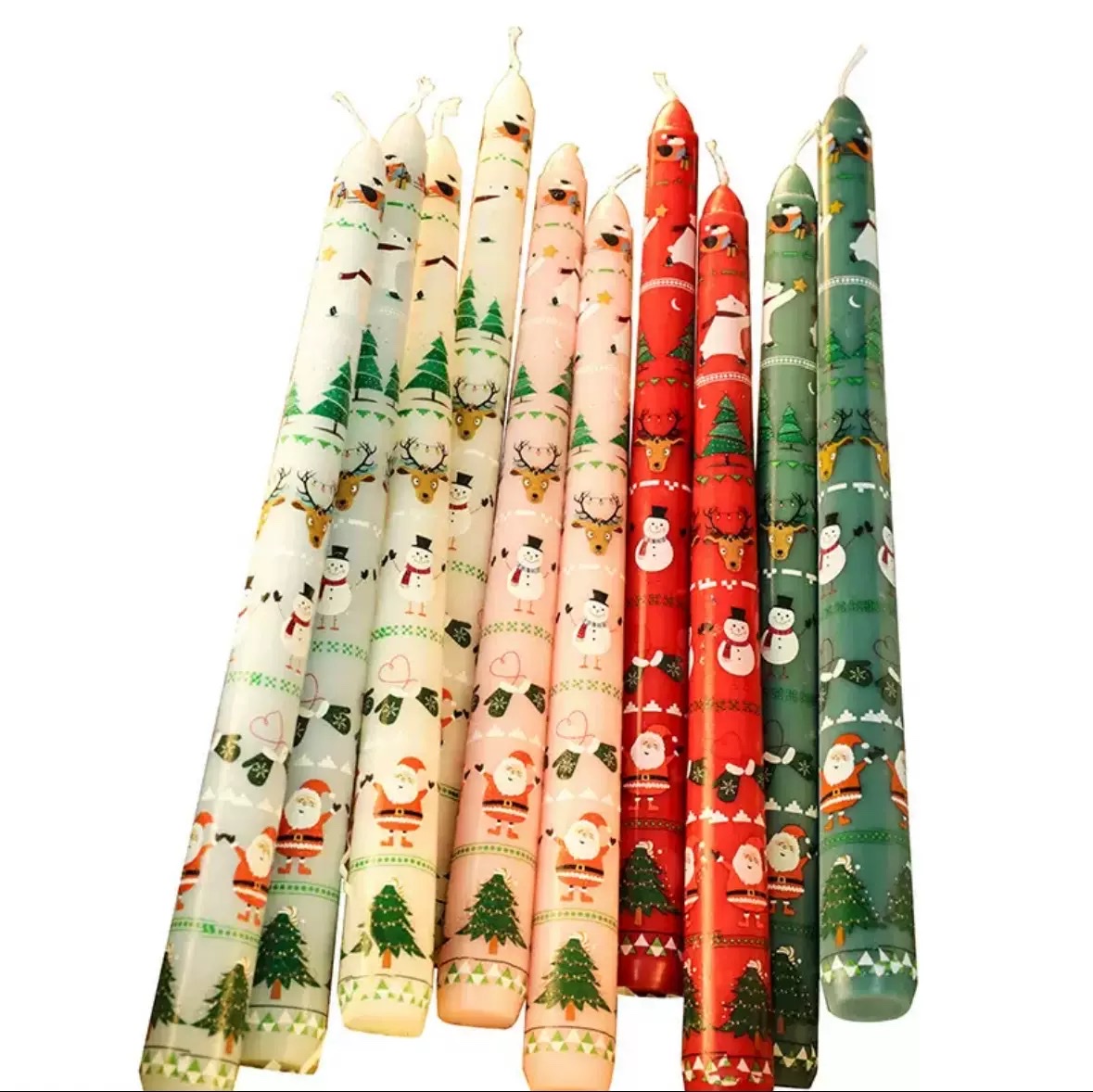 锥形杆蜡，圣诞系列蜡烛，圣诞节日氛围蜡烛，伴手礼产品香囊空袋香囊香包香囊二十四节气香囊香包香囊