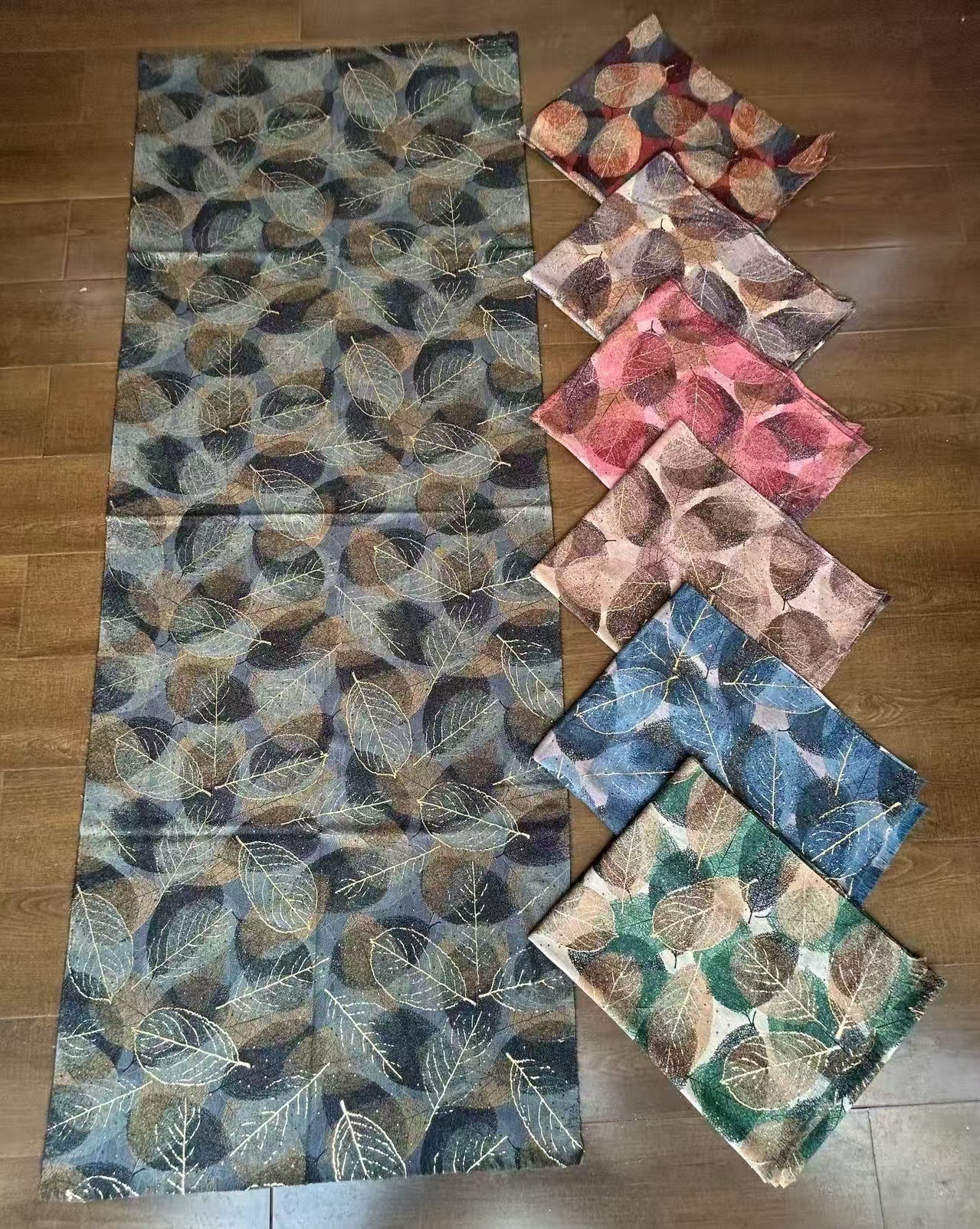  New hot sale Cashmere 2side Digital print 1side with Gold s detail image 8