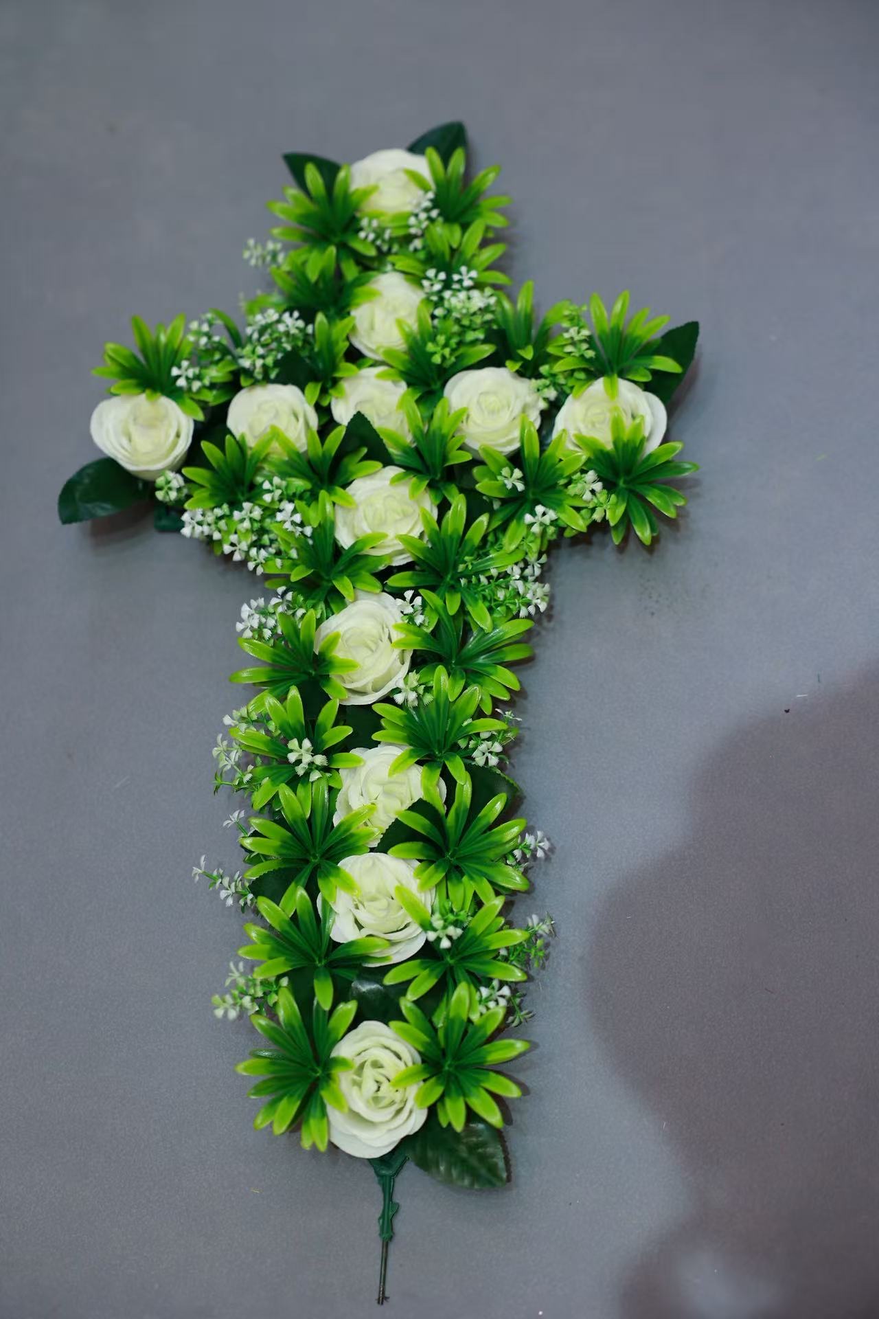 仿真花 十字架花环 