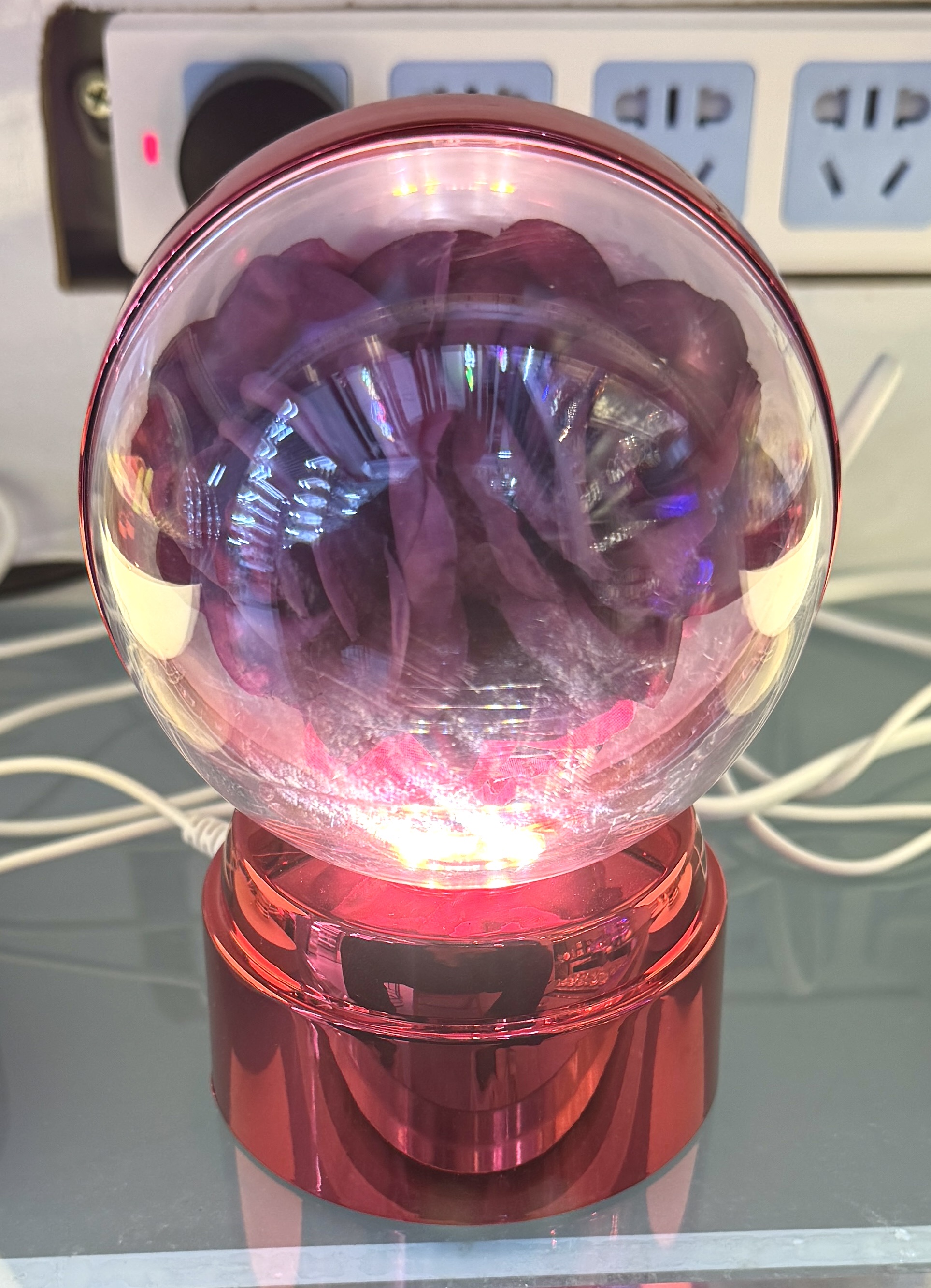 花朵旋转关节龙灯光画小摆件手工活找手工活