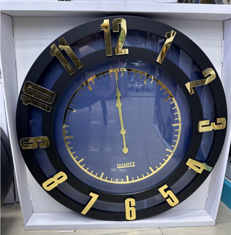 厂家直销新款贴镜钟表现代时尚挂钟新款外贸挂钟塑料挂钟细节图